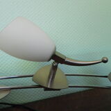 "Paulmann" 1m40 design hanging 6 lights anodized aluminium - 70s