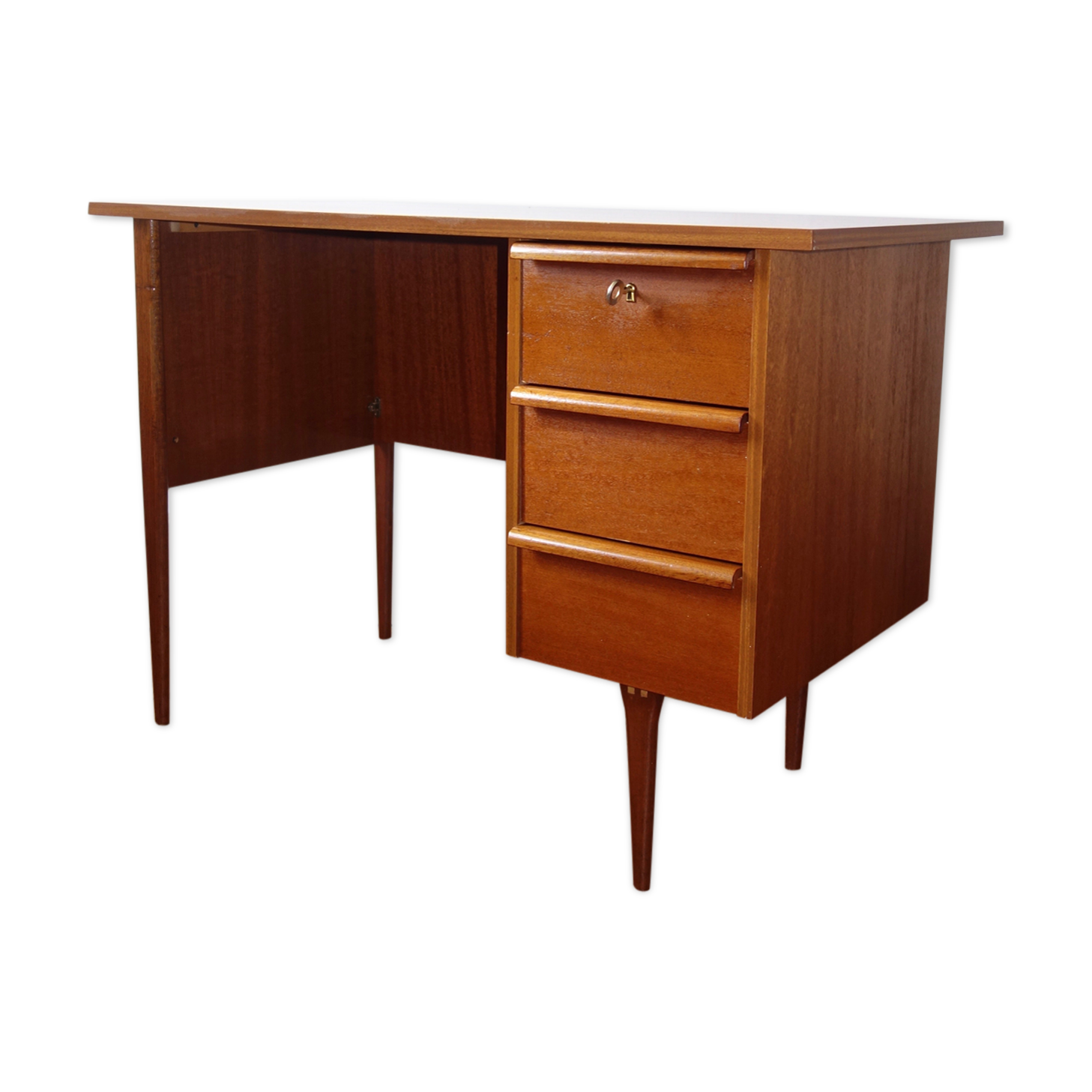 Desk line scandinavian 1960s teak