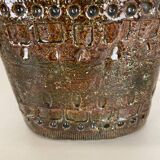 Large 25cm Abstract Ceramic Table Lamp with Pattern attributed to Bitossi, Italy, 1970s