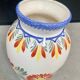 “Henriot Quimper” vase, ceramic flowers, 1970s