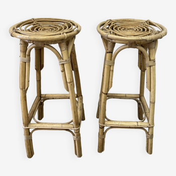 Pair of Louis Sognot stools