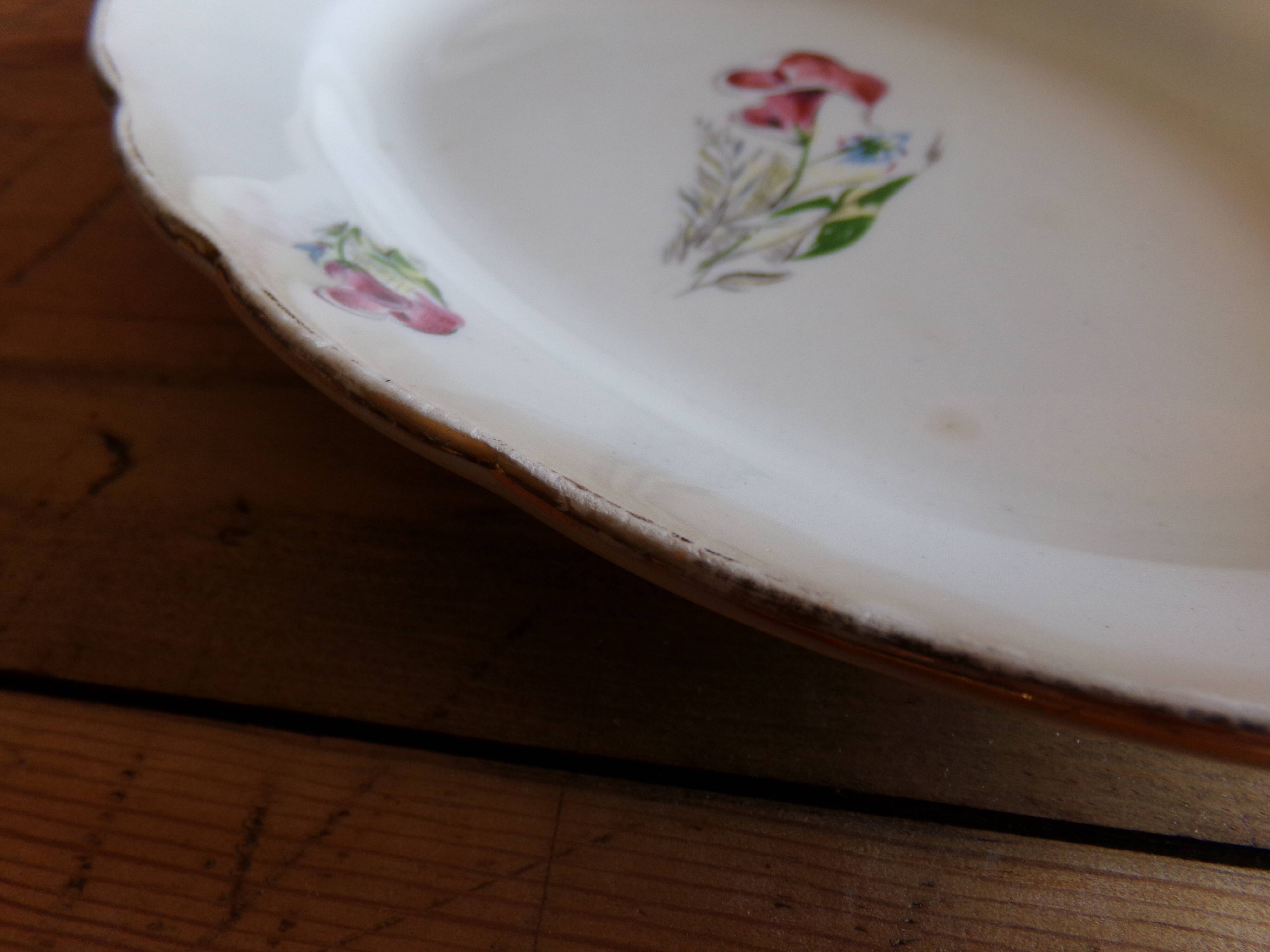 Old oval dish