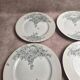 10 antique porcelain plates – Aux Lions de Faïence Paris – 19th century