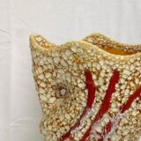 Vase in ceramic foam fat lava vallauris 60's