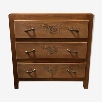 Art deco wood dresser