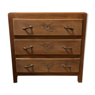 Art deco wood dresser