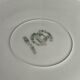 Round plate from the Céranord Saint-Amand service • Red and blue floral decoration