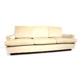 Vintage 3-seater sofa with cream-coloured upholstery from the 1970s