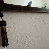 Old Art Deco mirror metal pompoms 45x75cm