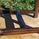 Louis XIII walnut chair feet in balustre brace in H