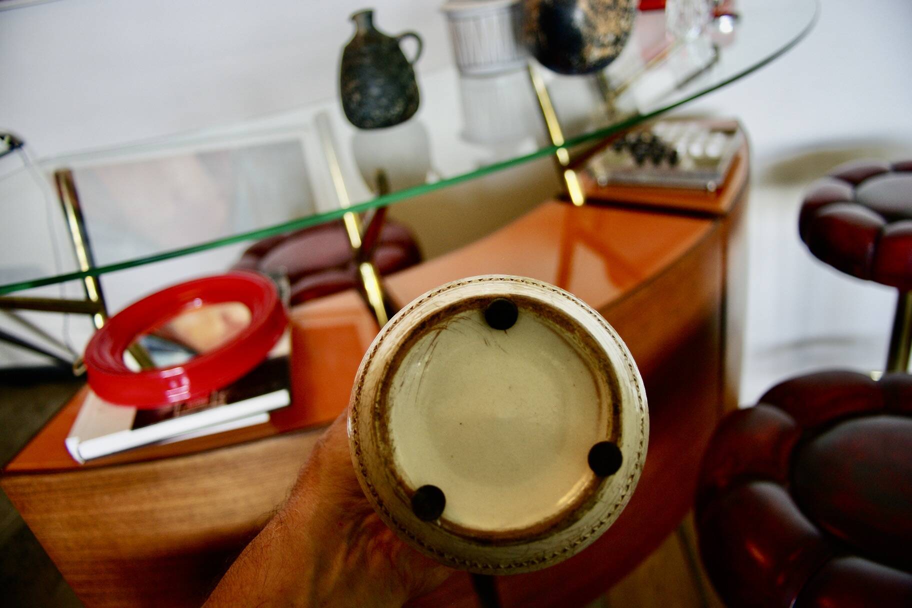 Vintage ceramic vase attributed to jean besnard