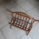 Rattan magazine holder