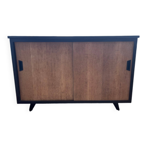 Buffet à deux portes - noir