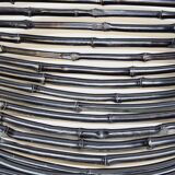 Large Vintage Black Bamboo Fruit Basket