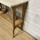 Marble and wood console