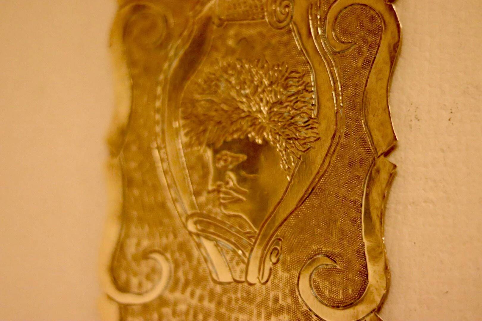 A pair of Swedish brass wall sconces from the mid-century.