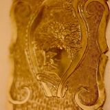 A pair of Swedish brass wall sconces from the mid-century.