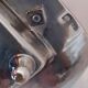 Bouillet goldsmith Bourdelle / Silver-plated metal and glass condiment set