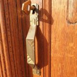 Library cabinet Art Deco columns with godrons