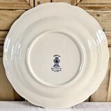 Hollow round dish décor with Chinese Saint Clément Lunéville