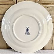 Hollow round dish décor with Chinese Saint Clément Lunéville