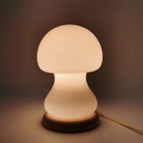 Vintage pink mushroom lamp Murano glass 80's