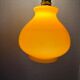 Suspension 3 globes vintage opaline orange et blanc