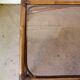 Rattan coffee table and vintage smoked glass top
