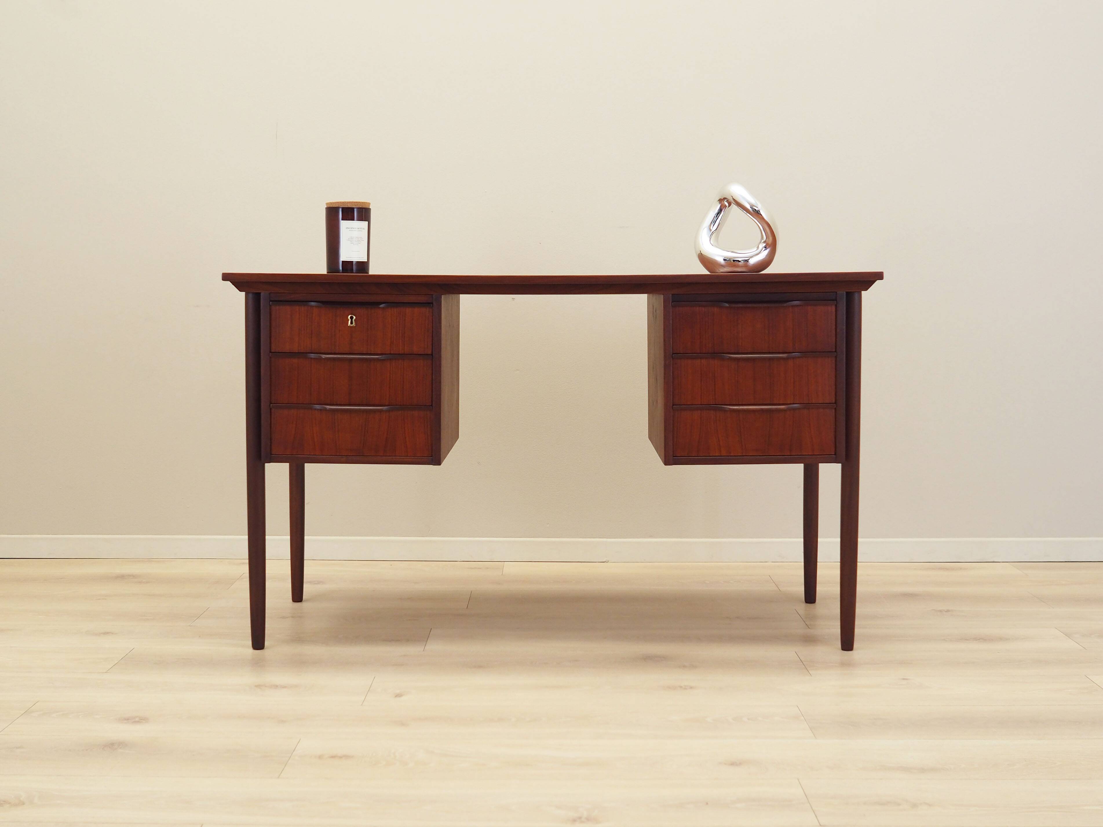 Teak desk, Danish design, 1970s, production: Denmark