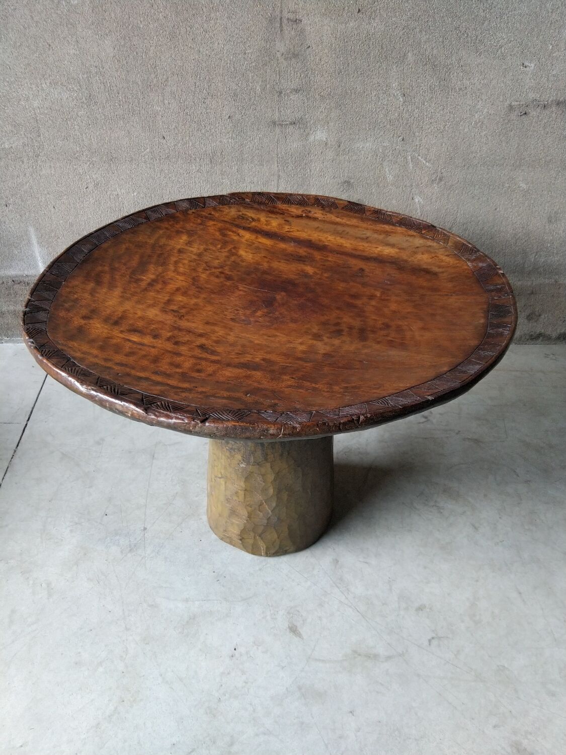 African Brutalist Table