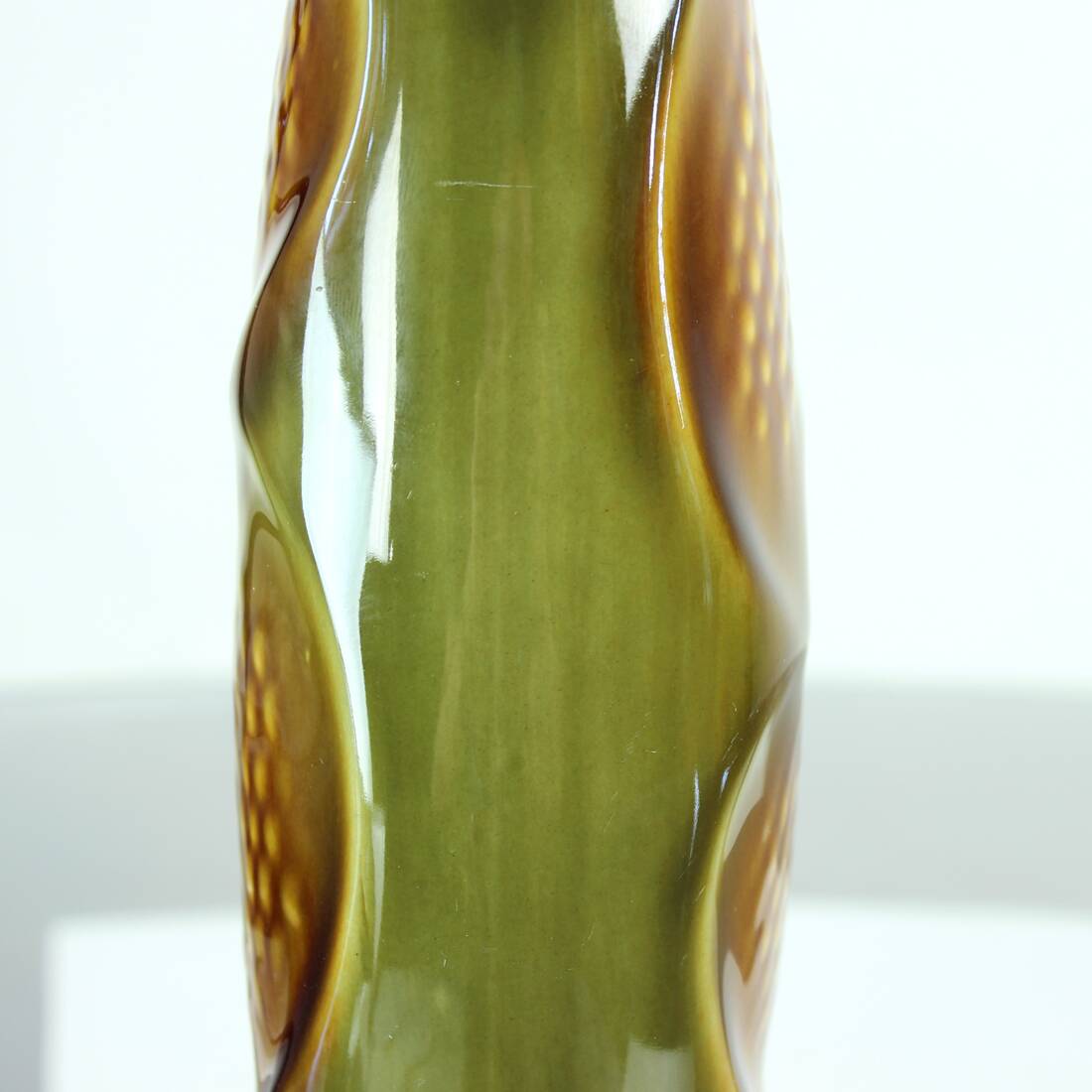 Vase en Céramique Verte 1960 par Ditmar Urbach