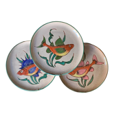 3 assiettes Vallauris