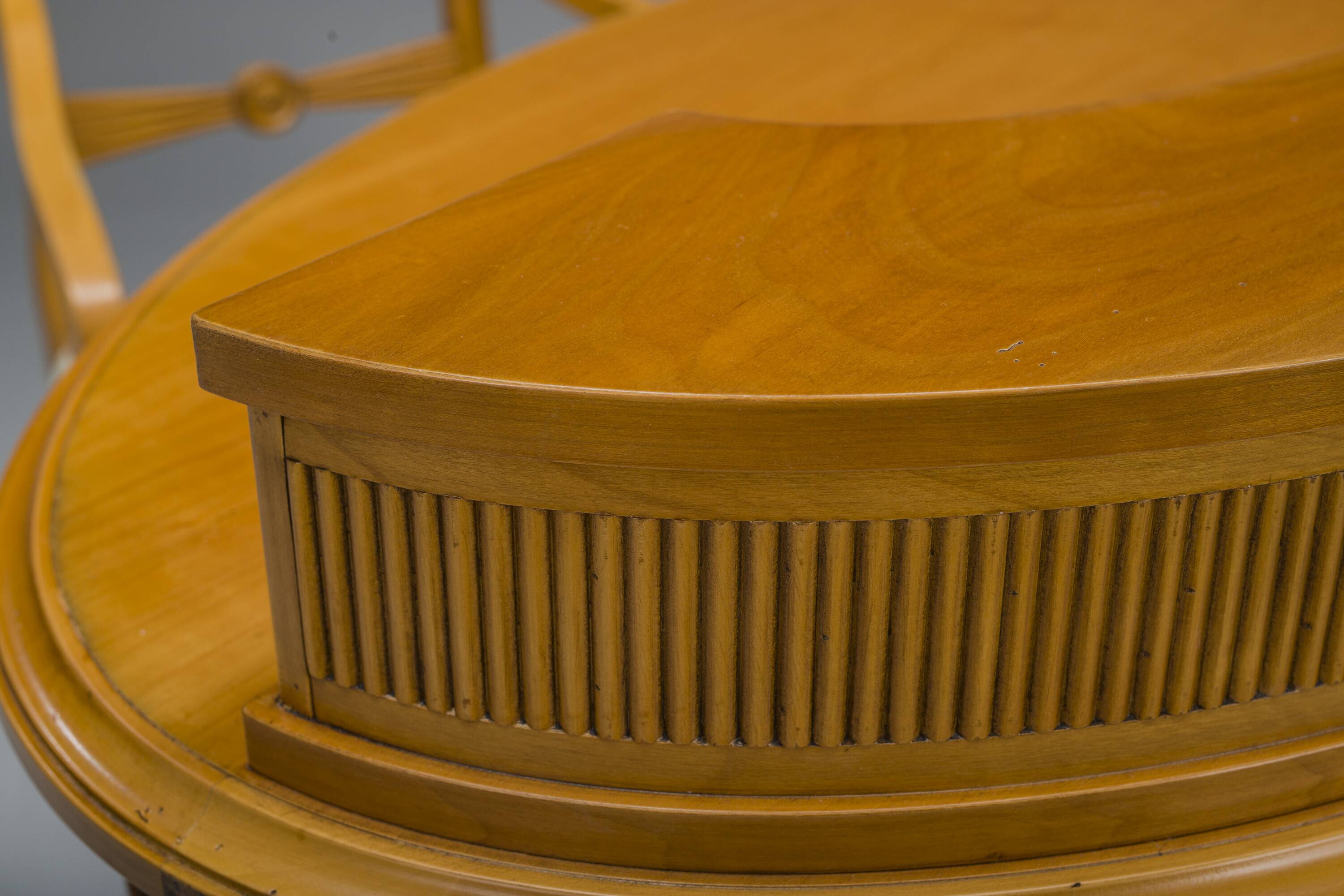 Biedermeier Dressing Table and Armchair from Selva, Italy, Set of 2