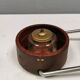 Very beautiful Trip/Trap oil lamp/lantern in teak, glass and stainless stee
