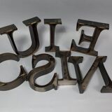 "kitchen" lettering set in blackened metal
