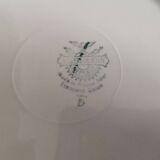 Set of 6 Villeroy and Boch flat plates in ivory color and gold edging