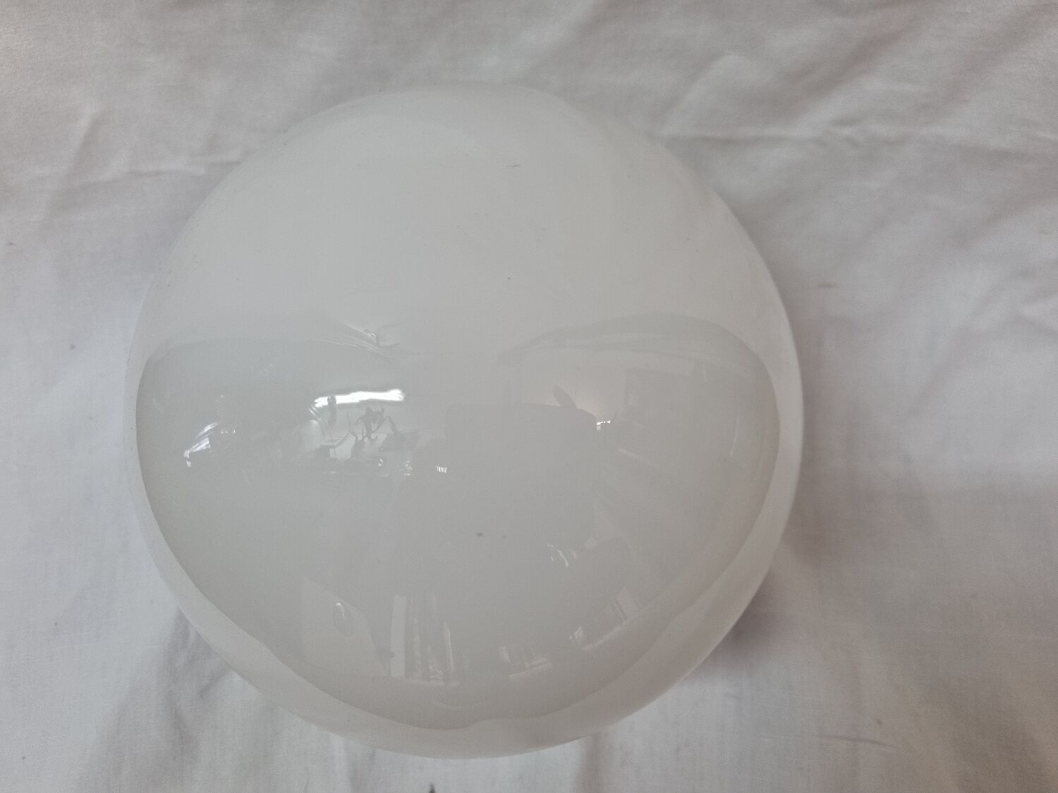 Art deco opaline globe ceiling light