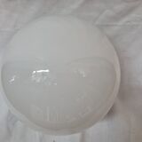 Art deco opaline globe ceiling light