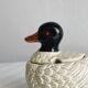 Duck mustard pot, kitchen decor, small jam pot.