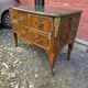 Curved Louis XV style commode in mahogany, mid-20th century.