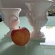 Pair of Medici vases in white ceramic.
