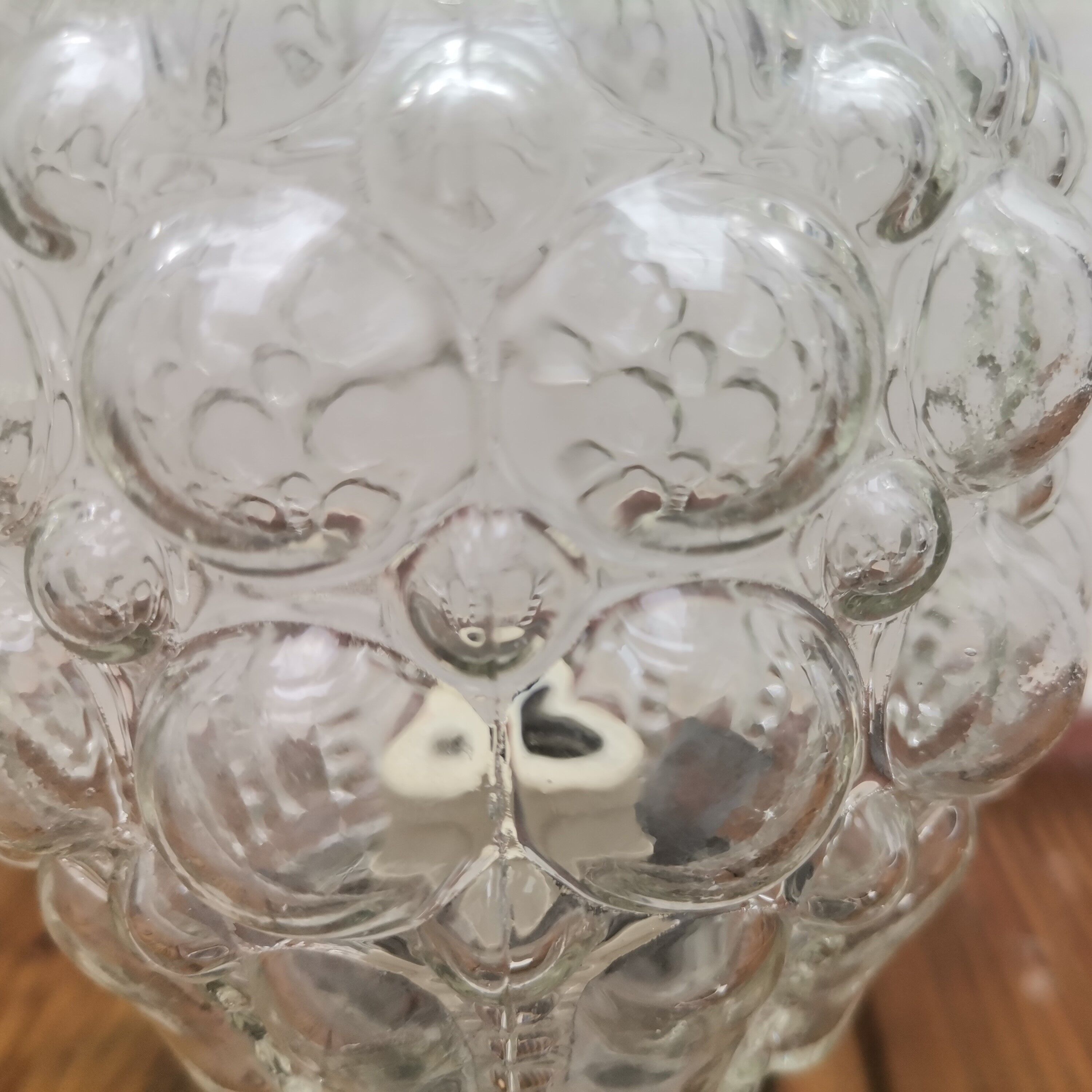 Glass table lamp 1950