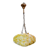 Art Deco yellow Murano glass pendant, 1950