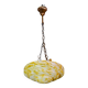 Pendentif Art Déco en verre de Murano jaune, 1950
