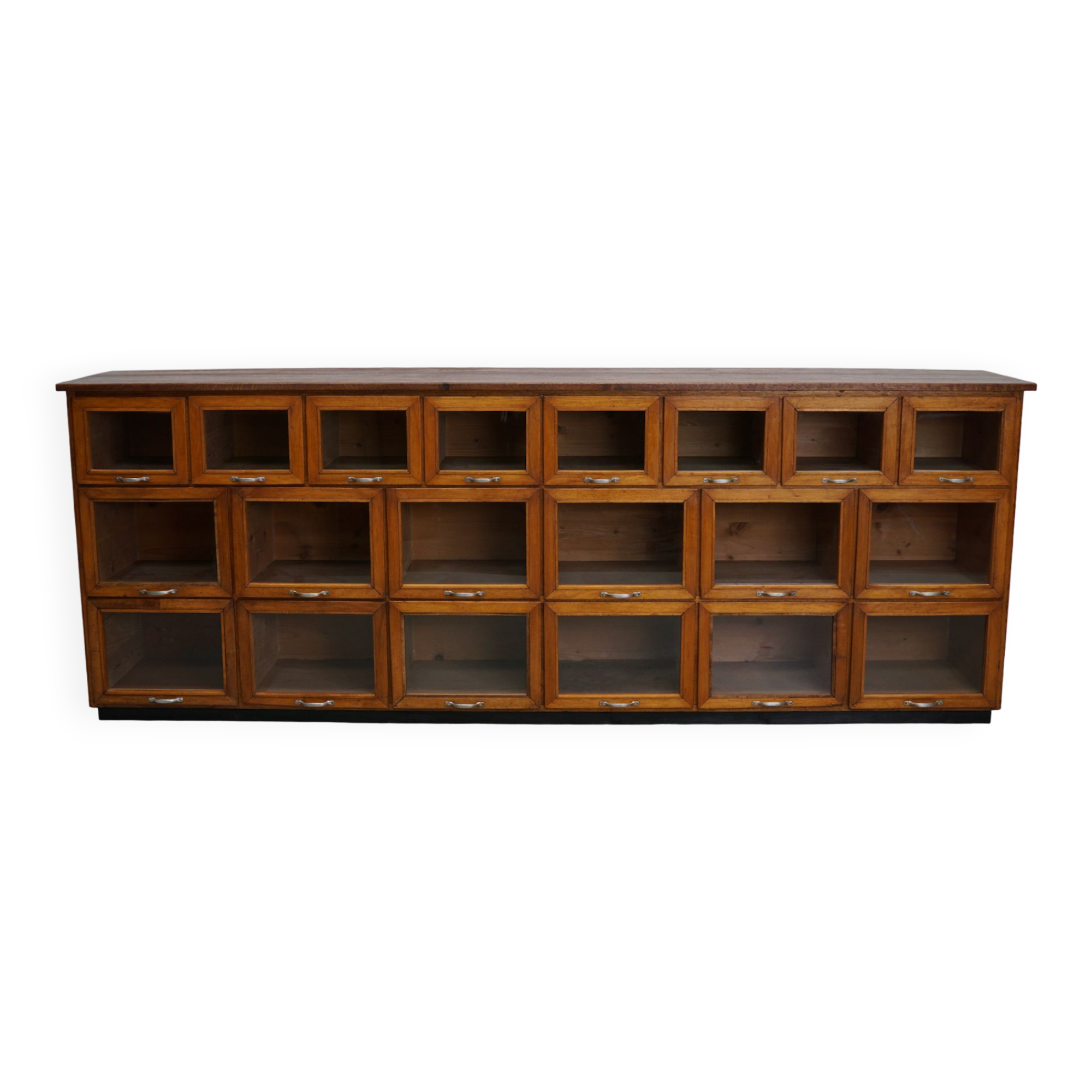 Vintage oak haberdashery cabinet / display cabinet, Netherlands, 1950s