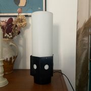 Lampe en verre et plastique années 70