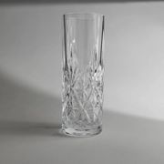Vintage Transparent Crystal Glasses Set of 11 - Italian 1970s Tableware
