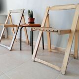 Pair of vintage folding chairs 60s
