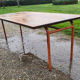 Industrial Table Iron and Wood