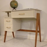 Vintage desk with compass feet